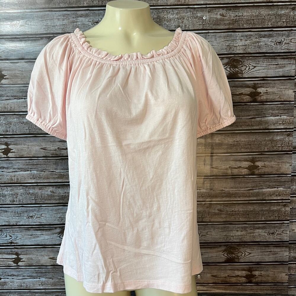 Michael Kors Medium MD light pink Tee Ruffled